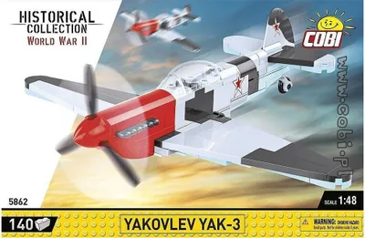 Zdjęcie produktu dla COBI Yakovlev Yak-3, Klocki do budowania, 7 lat(a), 140 szt.