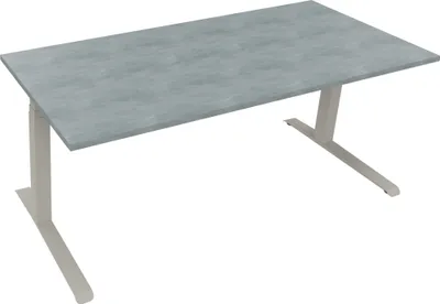 Produktbild von Sitz-/Stehtisch Kufe Doppels. Quad. B1800xT800xH645-1275 si/Beton