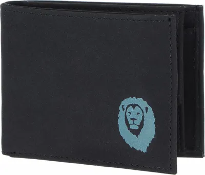 Produktbild von oxmox Geldbörse New Cryptan RFID Protect Pocketbörse Freedom Lion Print Cyan Black schwarz
