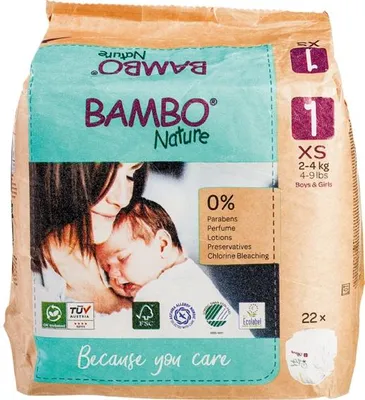 Productafbeelding van Bambo Nature Luiers 1 (22 stuks)