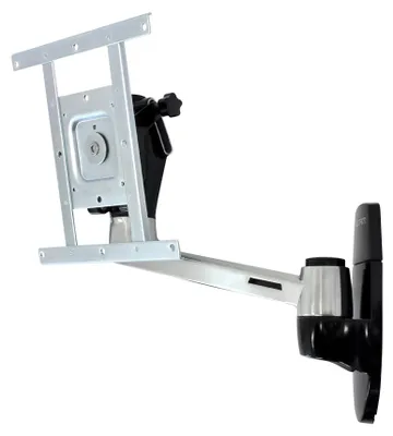 Produktbild von Ergotron LX HD Wall Mount Swing Arm, 106,7 cm (42"), 75 x 75 mm, 200 x 200 mm, -20 - 20°, Aluminium, Aluminium
