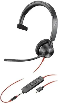 Produktbild von Poly Headset Blackwire C3315 monaural USB-C & 3,5 mm
