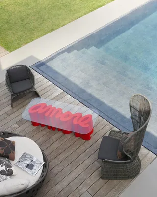 Produktbild von Slide Design Tisch Amore - Malva Green Farbe: Malva Green