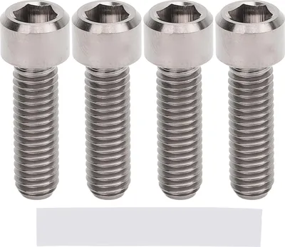 Image de 4 vis fixes M6 x 20 mm pour freins à disque, alliage de titane, vis d'étrier pour système de freinage VTT