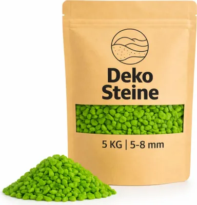 Produktbild von Deko-Steine 5 KG grün Ø 5-8 mm Vasen Glas-Füllung Streudeko