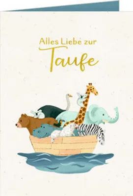 Produktbild von Pop-up-Grußkarte - Alles Liebe zur Taufe