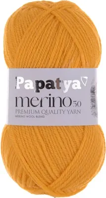 Produktbild von Papatya Merino50 Winterwolle 100g Strickgarn 50% Wolle  Häkelgarn