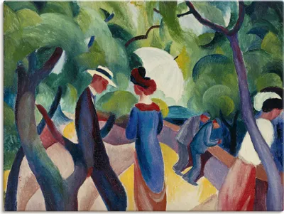 Produktbild von ARTland Leinwandbild Promenade. 1913 Größe: 120x90 cm