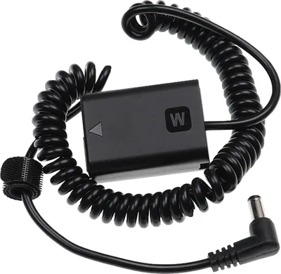 Produktbild von vhbw DC Kuppler Netzadapter kompatibel mit Sony Smartshot ILCE-QX1 Kamera, Digitalkamera, DSLR, Spiegelreflex, Spiralkabel