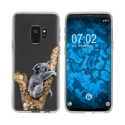 Produktbild von PhoneNatic Case kompatibel mit Samsung Galaxy S9 Silikon-Hülle Vektor Tiere Koala M9