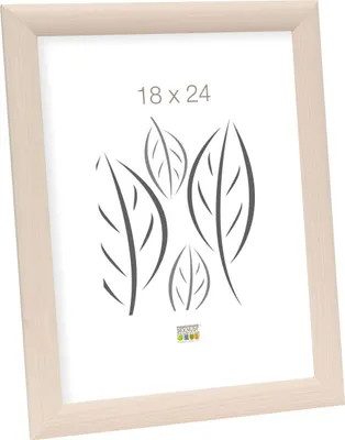 Produktbild von Deknudt S40C Holz-Fotorahmen, weiß, 18 x 24 cm