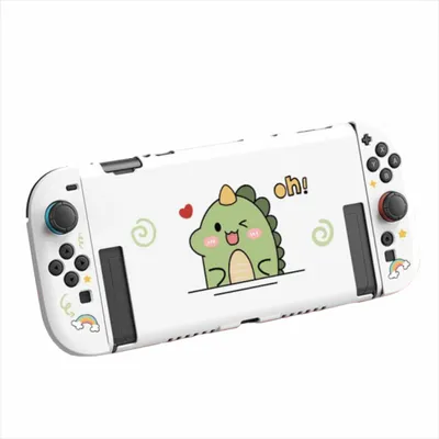 Produktbild von Für Nintendo Switch 2 flexible TPU Schutzhülle mit süßem Dinosaurier-Design