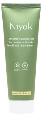 Produktbild von Zahncreme aus Kokosöl – (Pfefferminze Zitrone) - Ohne Fluorid: 75 ml / 1 Tube Größe: 75 ml Vorteilspack: 1 Tube