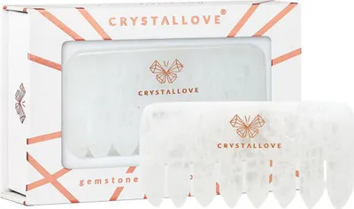 Obrázok produktu pre CRYSTALLOVE masážny hrebeň na pokožku hlavy z horských kryštálov