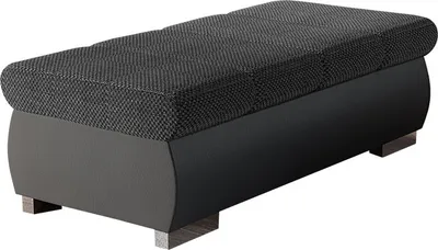 Produktbild von MIRJAN24 Polsterhocker Bangkok Groß, Moderne Sitzhocker vom Hersteller, Holzkonstruktion, 120x60x39 cm (Farbe: Soft 029 + Majorka 03)
