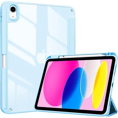 Produktbild von ProCase Hülle für iPad (A16) 11" Generation 2025 / iPad 10 Generation 10,9" 2022 Schutzhülle mit Stifthalter Stoßfeste Smart Case Cover Auto Schlafen/Wachen -Himmelblau