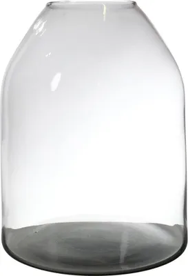 Produktbild von INNA-Glas Blumenvase Glas HELVIA, recycelt, klar, 25 cm, Ø 19 cm - Vase transparent