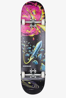 Image de Skateboard complet Globe G1 « Where To Next », taille : 8,375, couleurs : noir/érable/recon