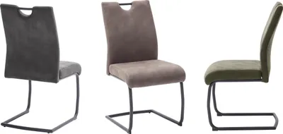 Produktbild von Acroma Schwingstuhl, Griffloch, 150kg, Gestell schwarz, Antiklook sand