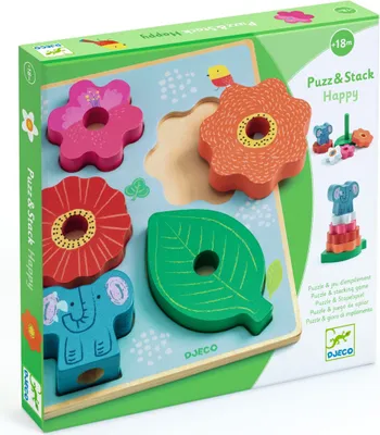 Image de Puzzle et jeu d'empilage, Djeco