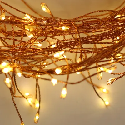 Image de Forever Light CLF-02 480LED blanc chaud, 3 m de chaîne de branches en cuivre, lumières décoratives pour toutes les occasions