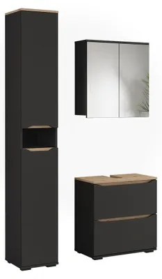 Obrázek produktu pro Koupelnový nábytek Vicco Ruben Antracit/Řemeslný dub 3dílná sada, Model 65875