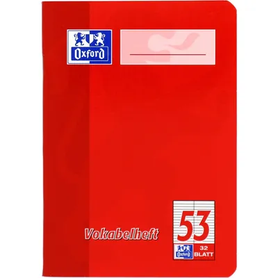Produktbild von Oxford Vokabelheft Lineatur 53 liniert A6 32BL, 1 Stück