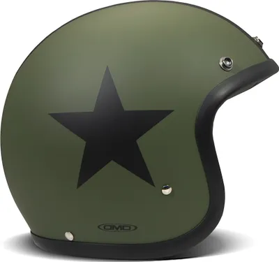 Obrázok produktu pre Jet Helma Cafe Racer DMD RETRO Star Green Black Matt veľkosť L