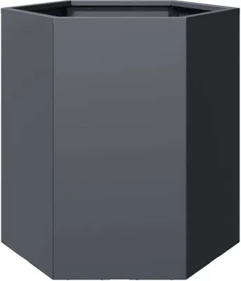 Obrázek produktu pro vidaXL květináč Anthracite Hexagonal 46x40x45 Steel