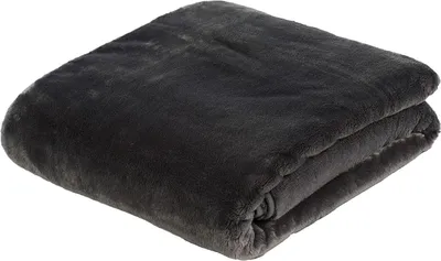 Produktbild von Kuschelige Wohn- und Decke im Cashmere-Feeling, 500 g/m², 180 x 220 cm - Anthrazit