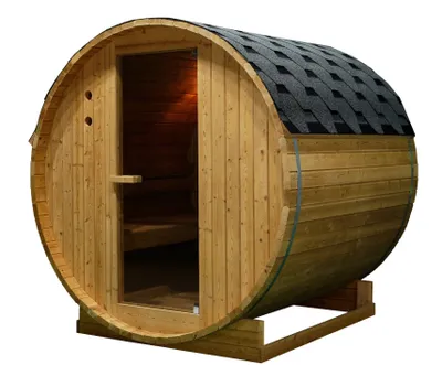 Produktbild von Outdoor Fasssauna TROMSÖ XL für 6 Personen