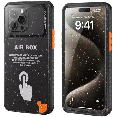 Zdjęcie produktu dla ShellBox etui IP68 do iPhone 12 Pro Max 13 14 15 16 15+ 16+ (6,7") - czarne