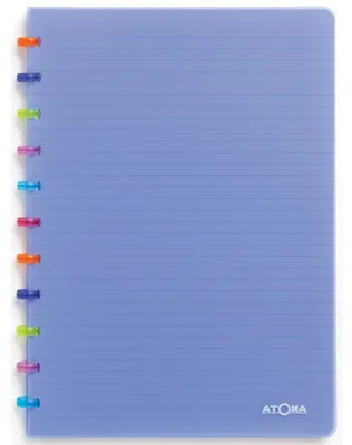 Produktbild von Atoma – Tutti Frutti Notizbuch, ft A4, 144 Seiten, liniert, transparent blau