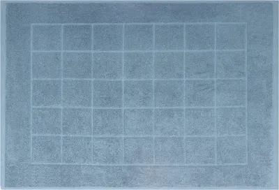 Produktbild von Badvorleger Berlin Größe 50x70 cm 100% Baumwolle Badematte Badteppich Duschvorlage Qualität 650 g/m² Farbe taubenblau
