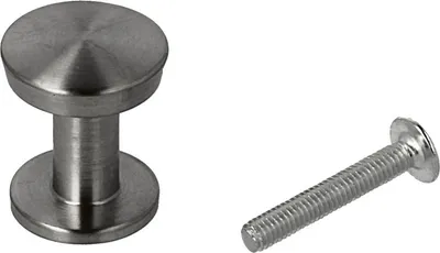 Produktbild von Möbelknopf Schubladenknopf Schrankknopf Milwaukee Edelstahl matt gebürstet ø 20mm
