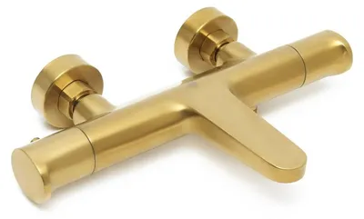 Produktbild von SAT DARK Thermostat-Wannenarmatur, gebürstetes Gold SATBSDA222BZ