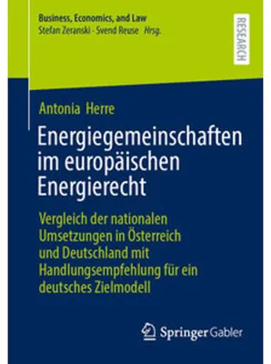 Produktbild von Energiegemeinschaften im europäischen Energierecht