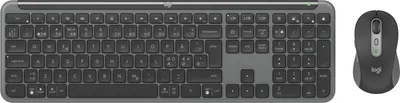 Produktbild von Logitech Signature Slim Combo MK950 for Business Keyboard and mouse set wireless Bluetooth 5.1 LE QWERTY graphite (PAN)