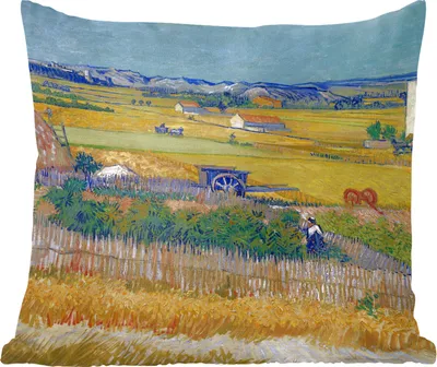 Produktbild von MuchoWow® Zierkissen Sofakissen Wohnzimmer Dekokissen 45x45 cm Die Ernte - Vincent van Gogh - Schlafpolster - Polster für das Sofa