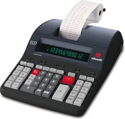 Image de Olivetti Logos 912 calculatrice Bureau Calculatrice imprimante Noir