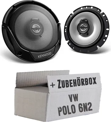 Produktbild von Lautsprecher Boxen Kenwood KFC-S1766 - 16,5cm 2-Wege Koaxialsystem Auto Einbausatz - Einbauset passend für VW Polo 6N2 - justSOUND
