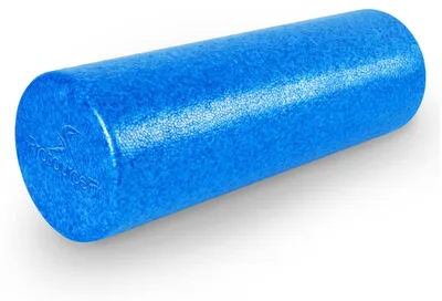 Obrázok produktu pre Valček na masáž s vysokou hustotou peny ProsourceFit, dĺžka 46 cm, pevný masážny valec na celé telo, vhodný na strečing chrbta, jogu, pilates, uvoľňovanie triggerových bodov po tréningu, modrej farby