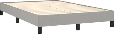 Produktbild von Bettgestell ohne Matratze Hellgrau 120x190 cm Stoff