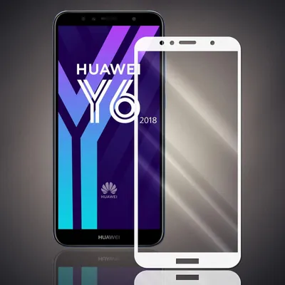 Produktbild von Panzer Folie für Huawei Y6 (2018) Echt Glas Displayschutzfolie Transparent Glasfolie 9H Härtegrad Schutzglasfolie