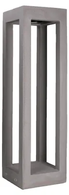 Image de Lampadaire d'extérieur LEDS C4 Box - 5,8 W, blanc neutre, 115 lm, IP65, gris