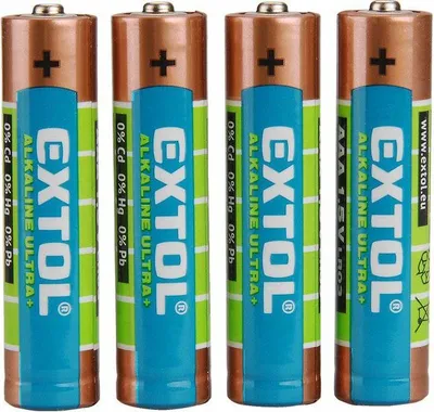 Image de baterie alkalické, 4ks, 1,5V AAA (LR03)