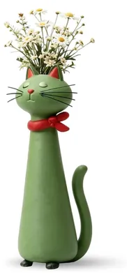 Immagine prodotto di Omgoods - Vaso a forma di gatto divertente, ideale per decorazioni originali
