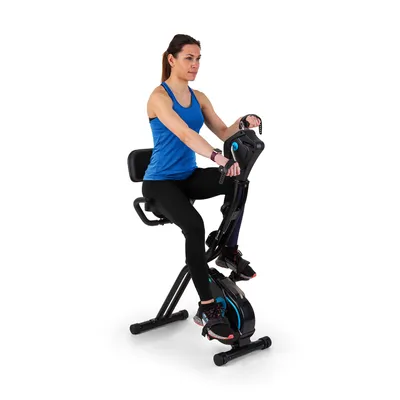 Produktbild von Capital Sports Azura Heimtainer, F Bike mit Magnet-Widerstand, Heimtrainer-Fahrrad Klappbar, Fitness Fahrrad Heimtrainer für Ausdauertraining mit Tablet-Halterung, Fitnessgeräte für Zuhause
