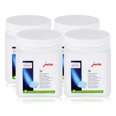 Produktbild von Jura Entkalkungstabletten 36 Tabletten in der Dose - Phosphatfrei (4er Pack)