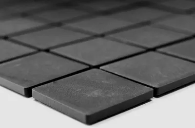 Produktbild von Handmuster Mosaik Fliese Keramik braun unglasiert MOS14-CU253_m